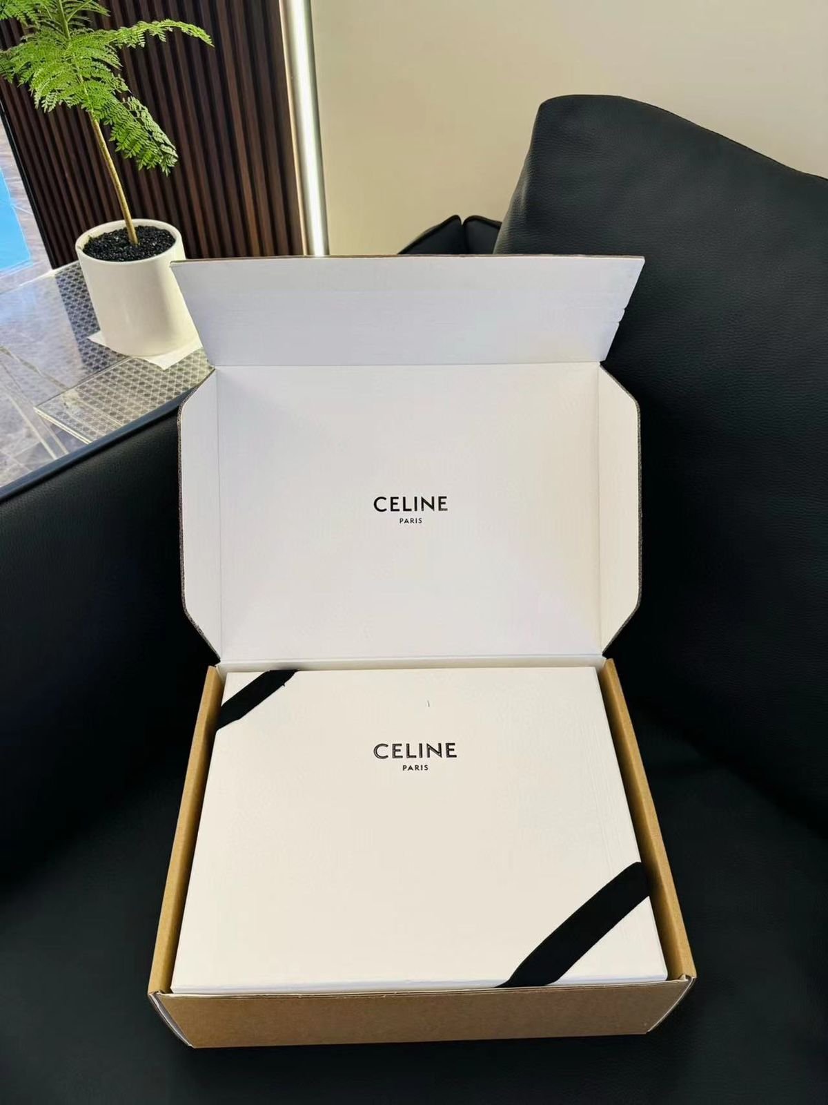 Celine Brown Circular Empty Jewelry Accessory Gift Box Storage - Image 3 of 3